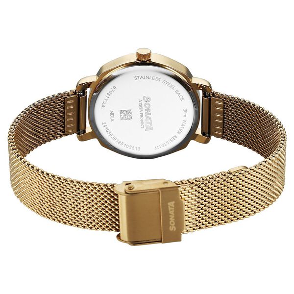 Sonata Eternia Quartz Analog Silver Dial Metal Strap Watch For Women - image number 4