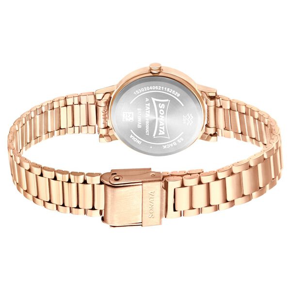 Sonata Linnea Silver Dial Women Watch With Stainless Steel Strap - image number 3