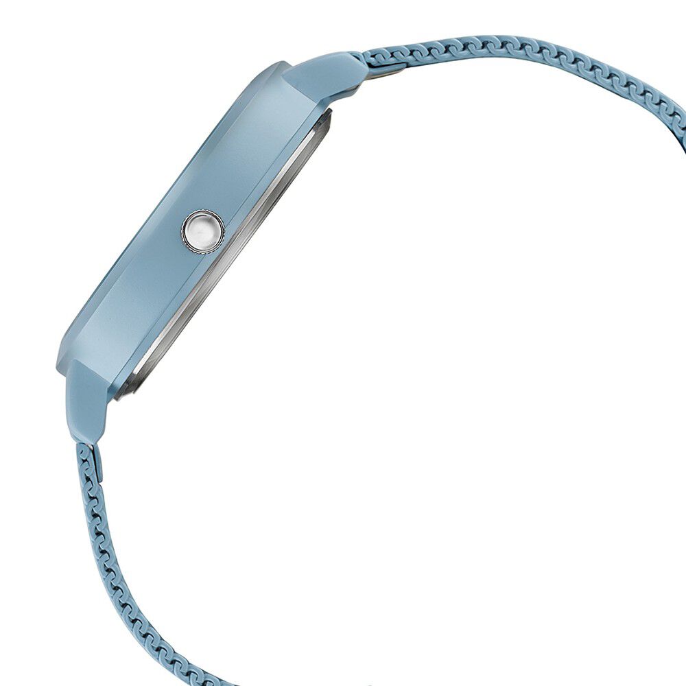 Buy Online Sonata Poze Quartz Analog Blue Dial Mesh Strap Watch