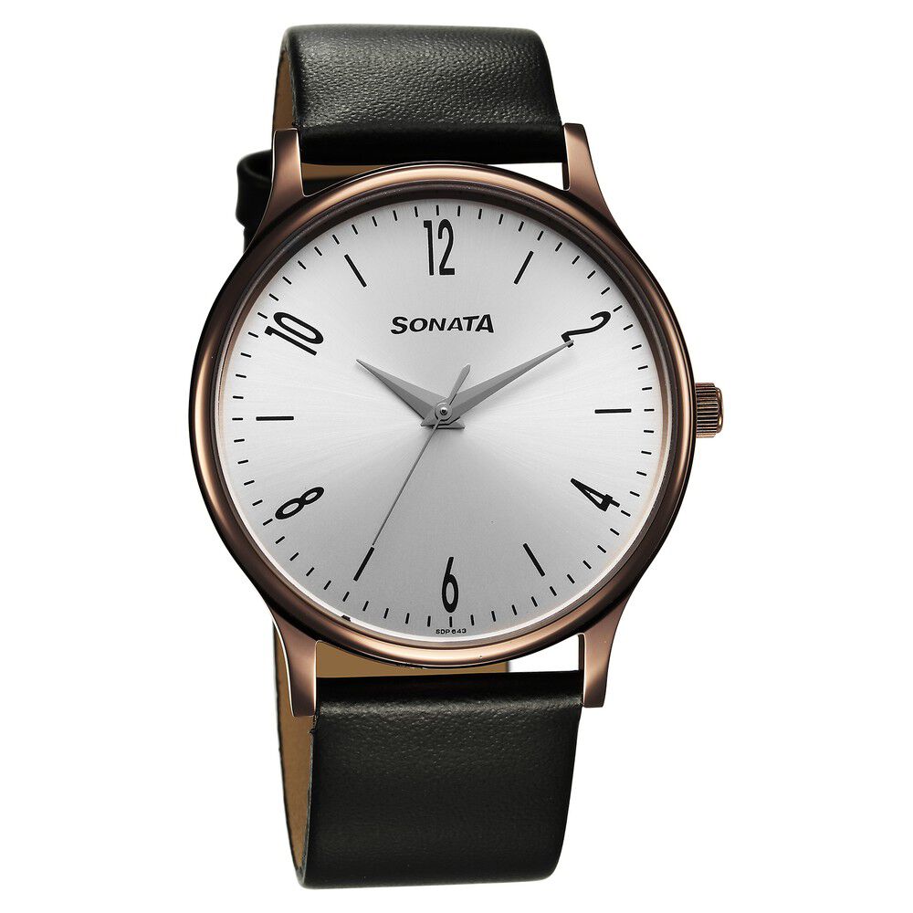 Sonata watch silver colour outlet