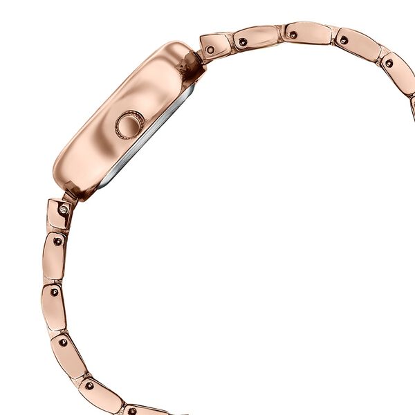 Poze By Sonata Quartz Analog Silver Dial Rose Gold Metal Strap Watch For Women - image number 5