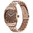 Poze By Sonata Quartz Analog Grey Dial Rose Gold Metal Strap Watch For Men - image number 4