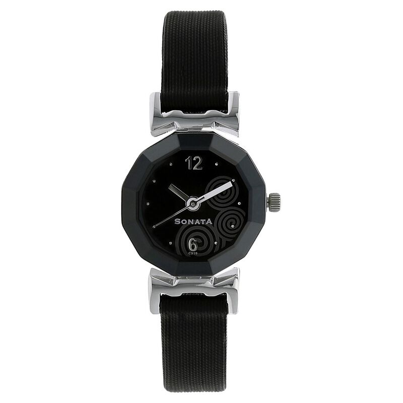 Black Sonata Ladies Watches Below 1000 Rupees Buy Online Sonata