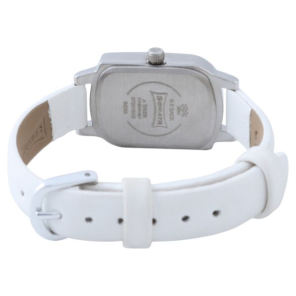 Sonata Quartz Analog Green Dial Leather Strap Watch for Women - image number 3