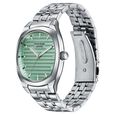 Poze By Sonata Quartz Analog Green Dial Silver Metal Strap Watch For Men - image number 4