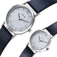 Sonata Pairs Quartz Analog White Dial Black Leater Strap Watch for Couple - image number 1