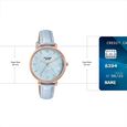 Sonata Poze Quartz Analog Blue Dial Blue Colour Leather Strap Watch For Women - image number 3