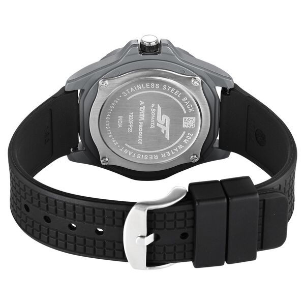 SF Sporty Black Dial Polyurethane Strap Watch for Men - image number 4