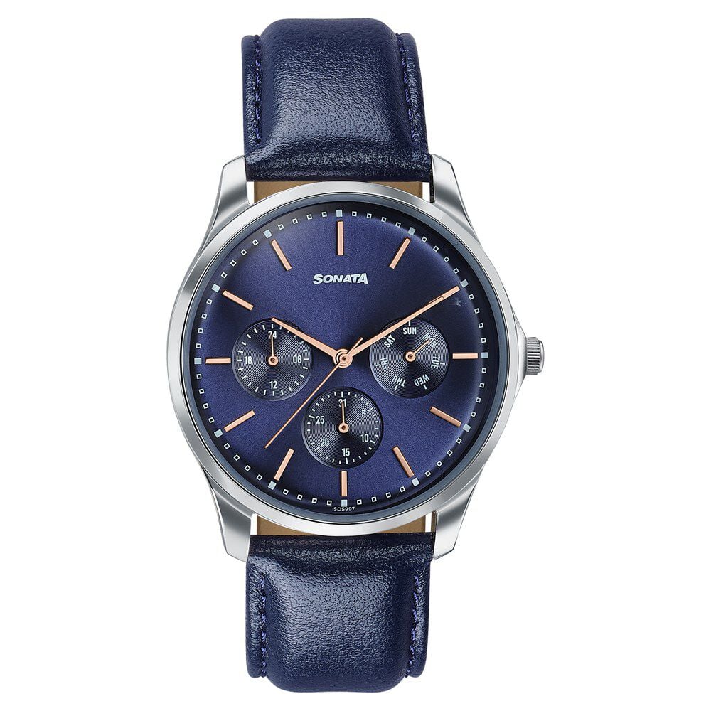 Sonata Men's Work Wear navy dial Watch - Premium Multifunction design for everyday style-picture-22