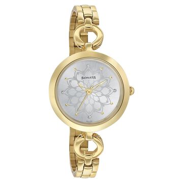 Sonata Wedding Silver Dial Women Watch With Stainless Steel Strap