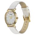 Sonata Glam Gold Quartz Analog Off White Dial Leather Strap Watch For Women - image number 2