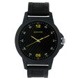 Sonata Quartz Analog Black Dial Plastic Strap Watch for Men