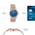 Sonata Jashn Quartz Analog Blue Dial Rose Gold Metal Strap Watch For Women - image number 3
