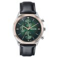 Sonata Festive Quartz Multifunction Blue Dial Brown Leather Strap Watch For Men