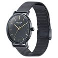 Sonata Poze Quartz Analog Black Dial Black Metal Strap Watch For Men - image number 3