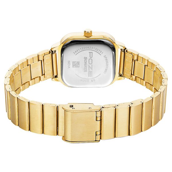 Poze by Sonata Quartz Analog Silver Dial Stainless Steel Strap Watch for Women - image number 4