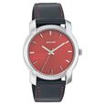 Sonata Quartz Analog Red Dial Leather Strap Watch for Men - image number 0