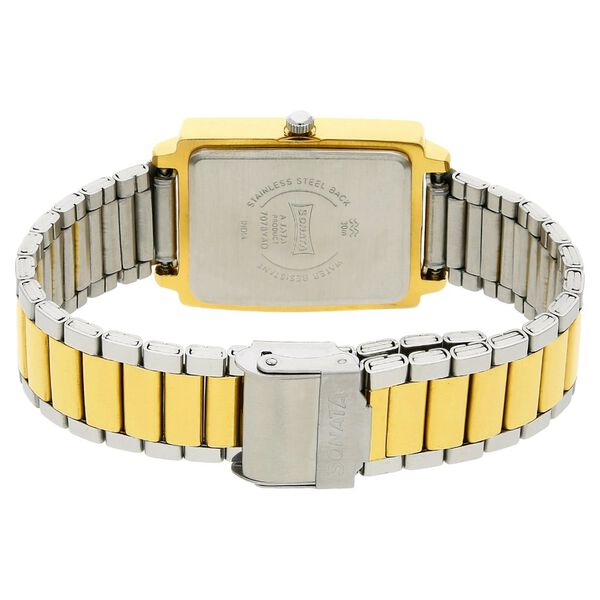 Sonata Quartz Analog Champagne Dial Stainless Steel Strap Watch for Men - image number 3