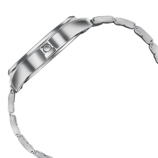Sonata Traditional Essentials Blue Dial Silver & Rose Gold-Tone Stainless Steel Strap Watch - image number 4
