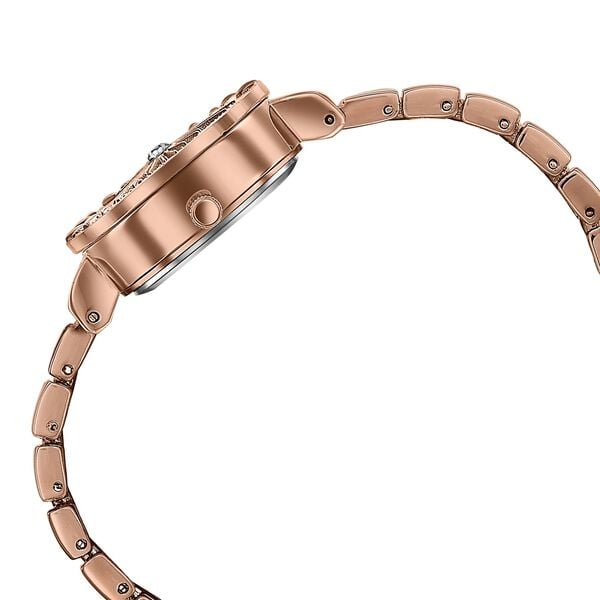Poze Poze Quartz Analog Pink Dial Rose Gold Metal Strap Watch For Women - image number 5
