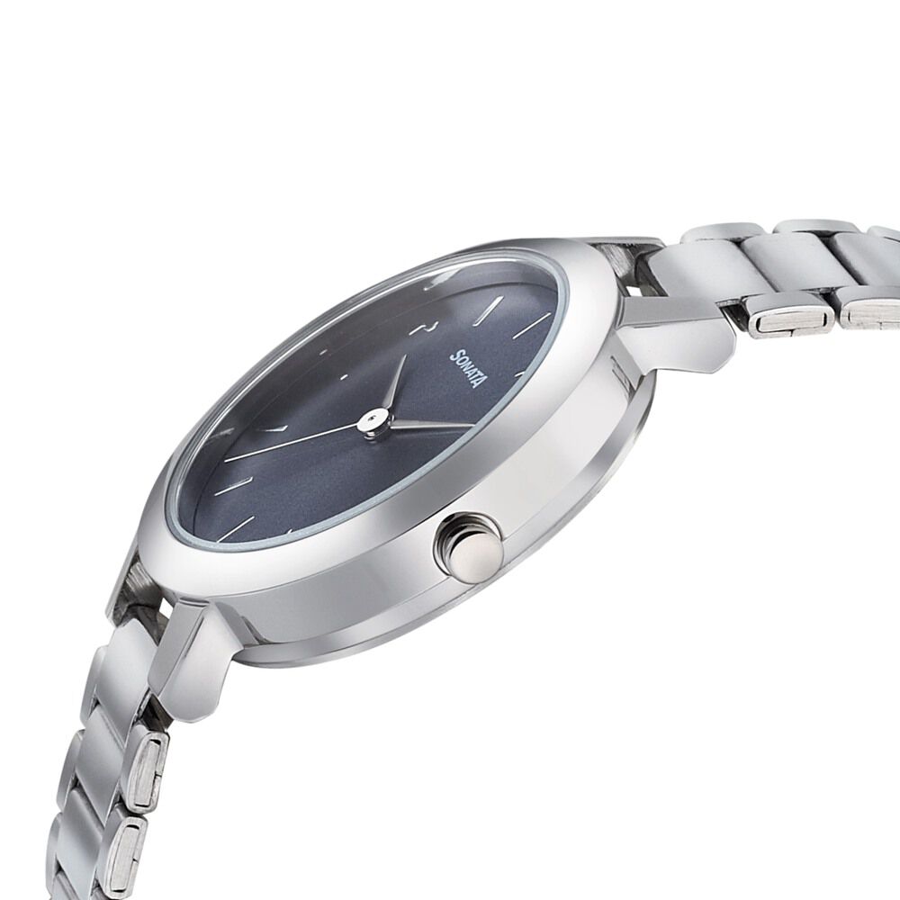 Sonata ladies watch silver sale
