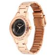 Sonata Quartz Analog Black Stainless Steel Strap for Women - image number 1