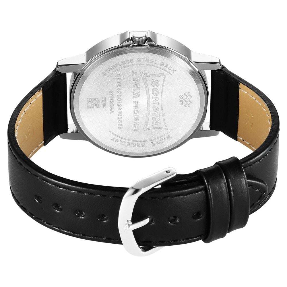 Buy Online Sonata Quartz Analog Silver Dial Watch for Men 77083sl08 Sonata