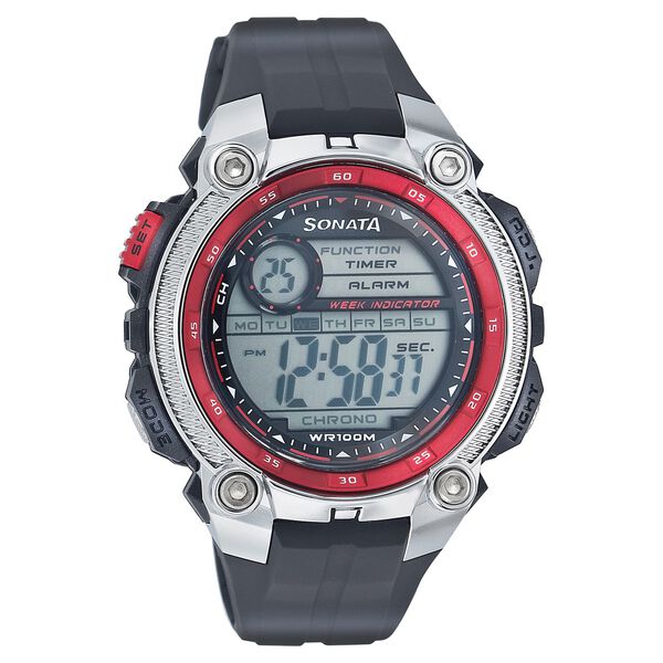 SF Digital Dial Plastic Strap Watch for Men - image number 0