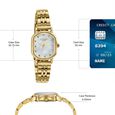 Poze By Sonata Quartz Analog White Mother of Pearl Dial Golden Stainless Steel Strap Watch For Women - image number 3