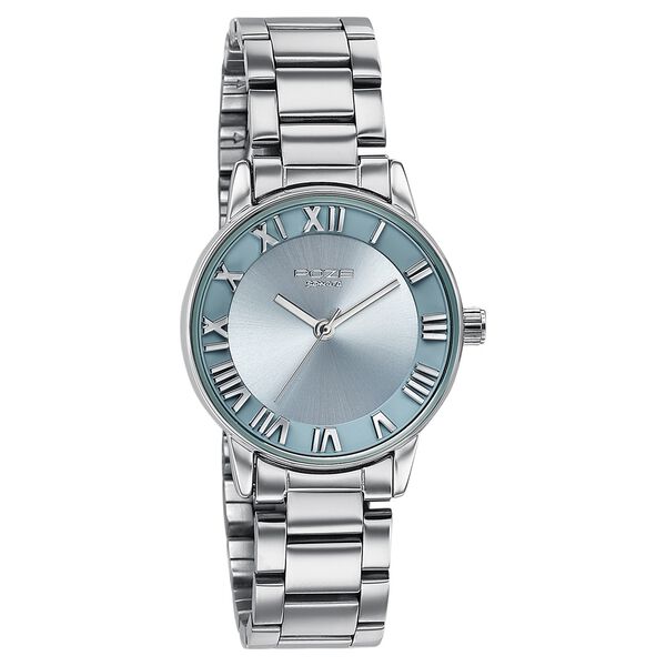 Sonata Poze Quartz Analog Blue Dial Silver Metal Strap Watch For Women - image number 2