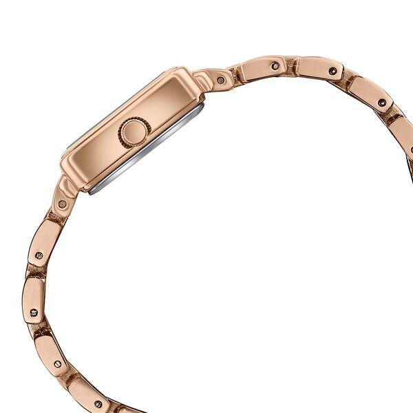 Poze By Sonata Quartz Analog Brown Mother of Pearl Dial Rose Gold Metal Strap Watch For Women - image number 5