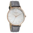 Sonata Poze Quartz Analog White Round Dial Grey Leather Strap Watch For Men - image number 2