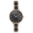 Sonata Quartz Analog Black Dial Two Toned Stainless Steel Strap Watch For Women - image number 1