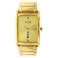 Sonata Quartz Analog with Day and Date Champagne Dial Stainless Steel Strap Watch for Men - image number 0