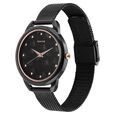 Sonata Wedding Quartz Analog Black Dial Stainless Steel Strap Watch for Women - image number 2