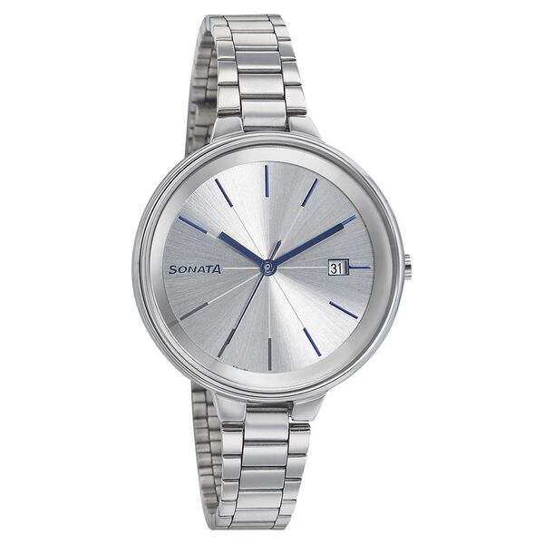 Sonata Mission Mangal Silver Dial Women Watch With Stainless Steel Strap - image number 0