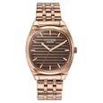 Poze By Sonata Quartz Analog Grey Dial Rose Gold Metal Strap Watch For Men - image number 1