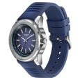Poze Poze Quartz Analog Blue Dial Blue Silicone Strap Watch For Men - image number 4