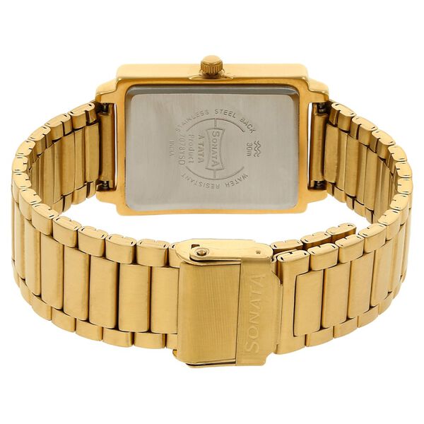 Sonata Quartz Analog White Dial Stainless Steel Strap Watch for Men - image number 3