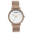 Sonata Quartz Analog White Dial Rose Gold Stainless Steel Strap Watch For Women - image number 1