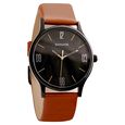 Sonata Quartz Analog Black Dial Leather Strap Watch for Men - image number 0