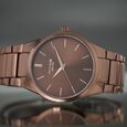 Sonata Poze Quartz Analog Brown Dial Metal Strap Watch for Men - image number 0