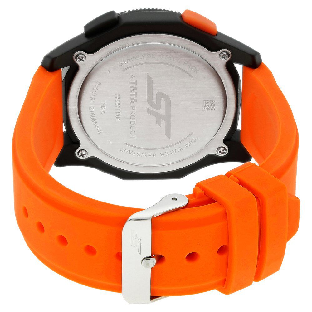 SF Carbon Series Digital Dial Unisex Watch With Plastic Strap