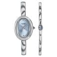 Poze Poze Quartz Analog Blue Dial Silver Metal Strap Watch For Women - image number 1