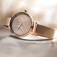 Sonata Poze Quartz Analog Rose Gold Dial Mesh Strap Watch for Women - image number 0