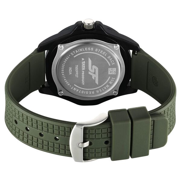 SF Sporty Analogs Quartz Analog Green Dial Green Plastic Strap Watch For Men - image number 3