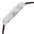 Sonata Quartz Analog with Day and Date Silver Dial Leather Strap Watch for Men - image number 3