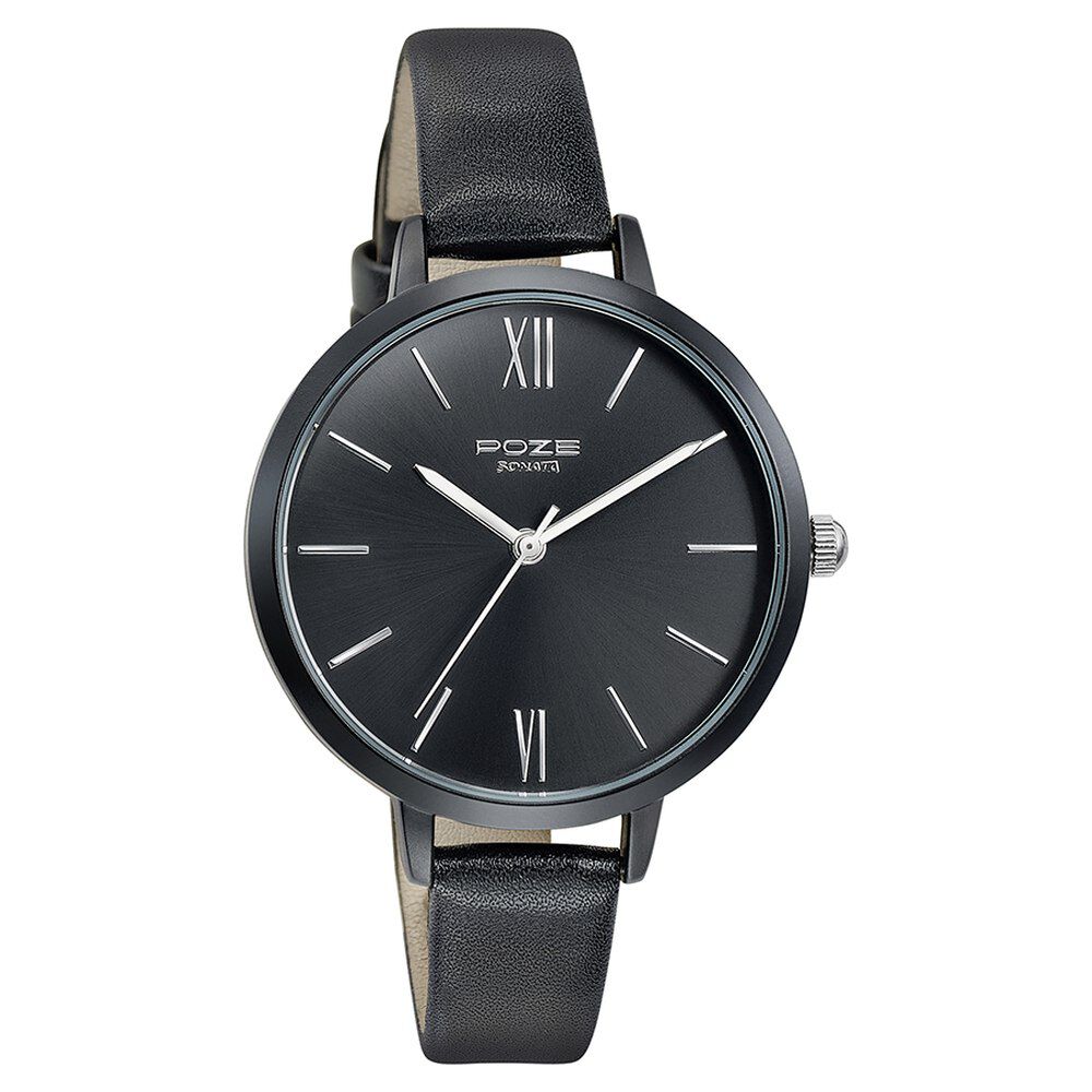 Sonata full black watches store