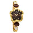 Sonata Utsav Beige Dial Beige Leather Strap Watch for Women