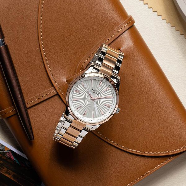 Sonata Poze Quartz Analog Silver Dial Metal Strap Watch For Men - image number 0